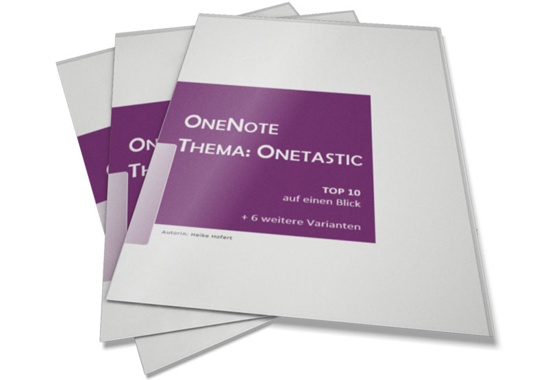 Cover Booklet für Onetastic